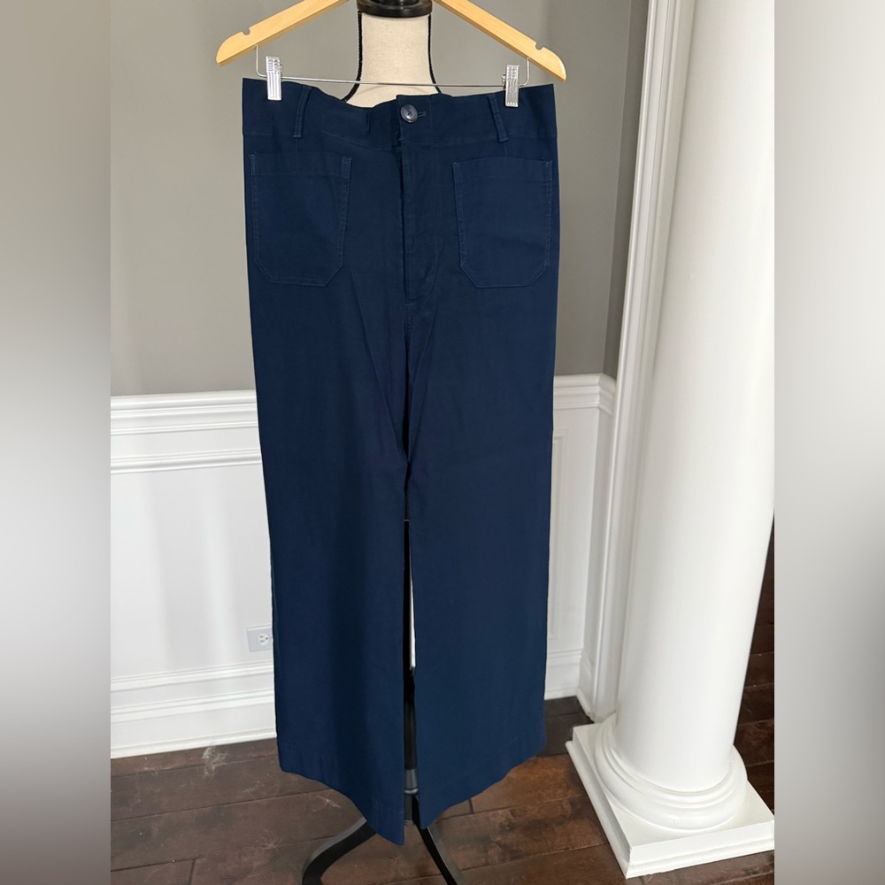 Maeve Collette Cropped Wide Leg Pants
